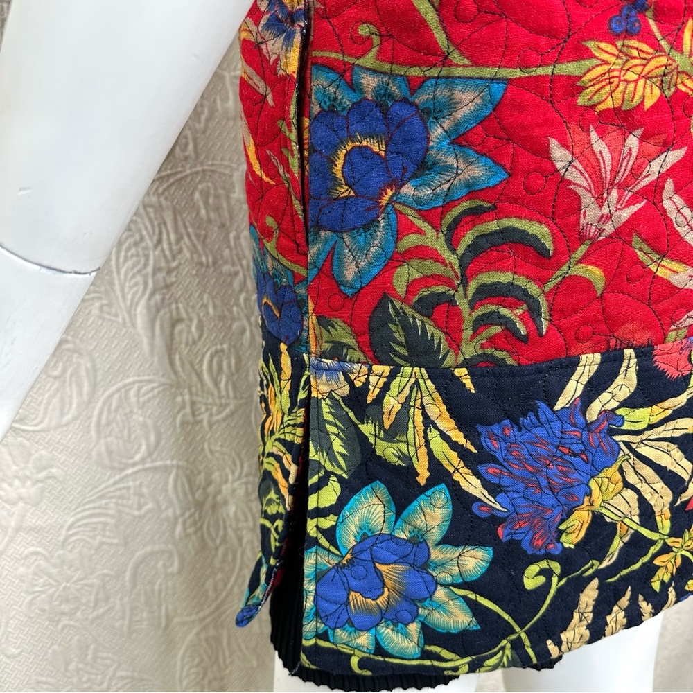 Ke Ke Quilted Linen Long Colorful Vest - Picture 11 of 16